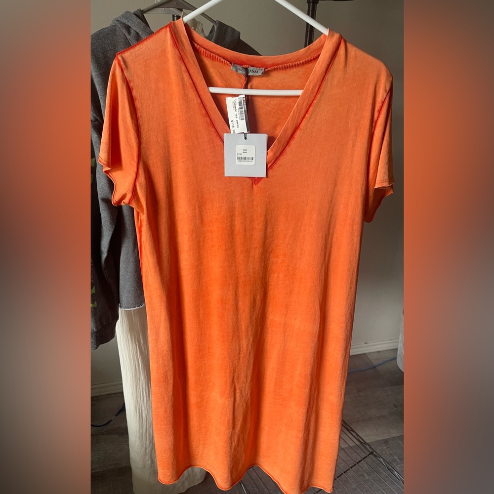 Angela Mara Orange Dress
